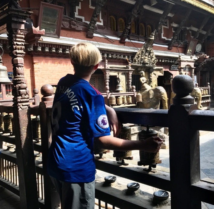 traveling to Nepal with kids in Kathmandu