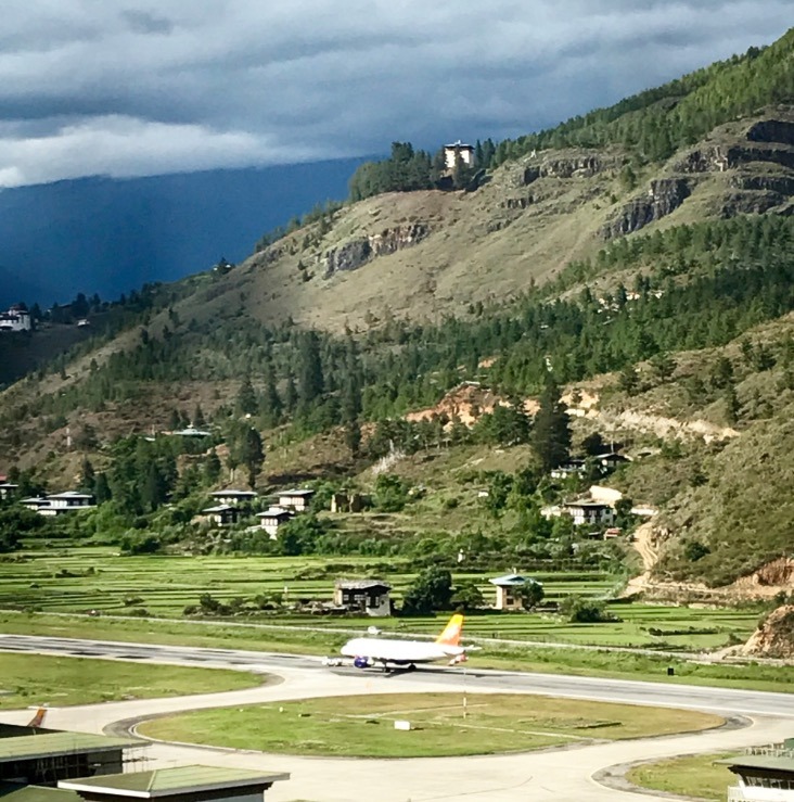 Travel to Bhutan with Kids - the airport