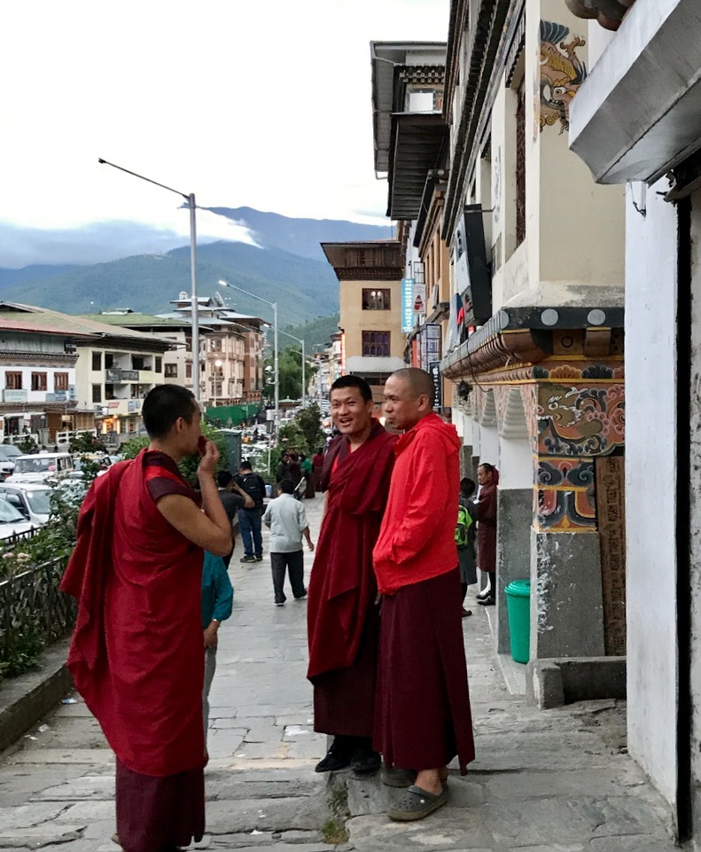 monks in bhutan
