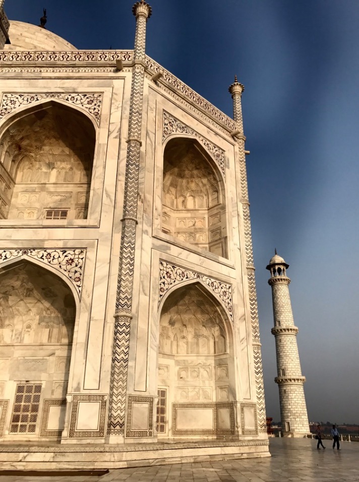 visiting taj mahal, Agra, India