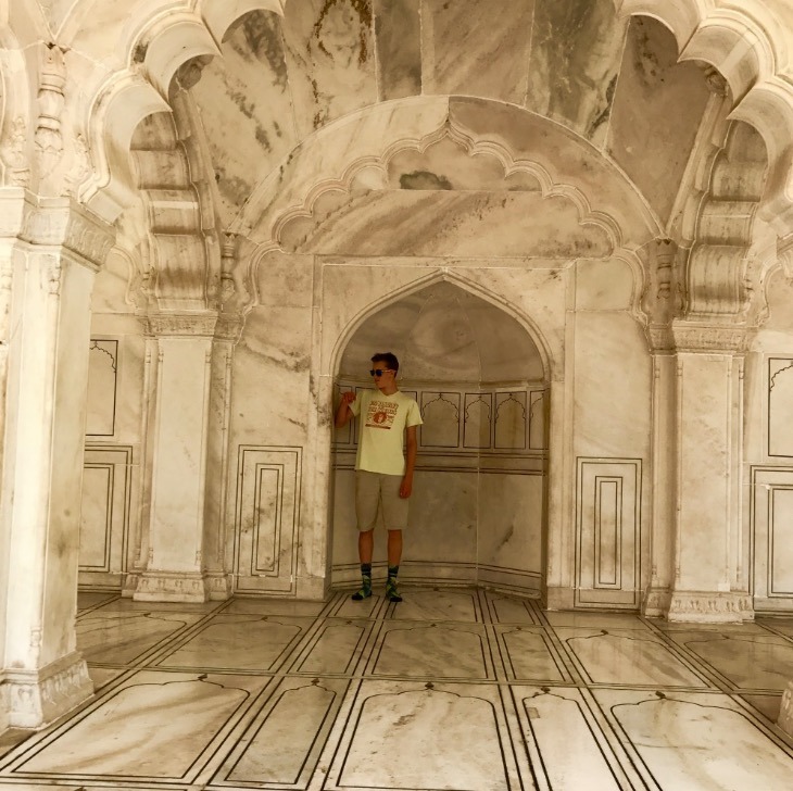 visiting taj mahal, Agra, India