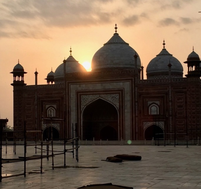 visiting taj mahal, Agra, India morning sunrise