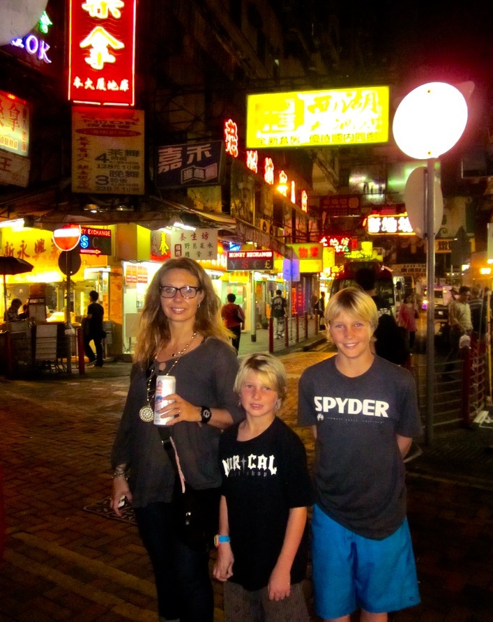 Hong Kong with kids night markets