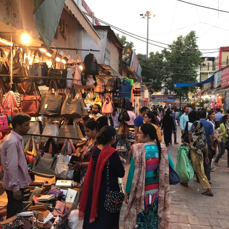 Delhi, India, markets