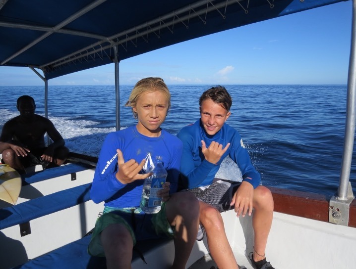 Tavarua Island resort FIji with friends