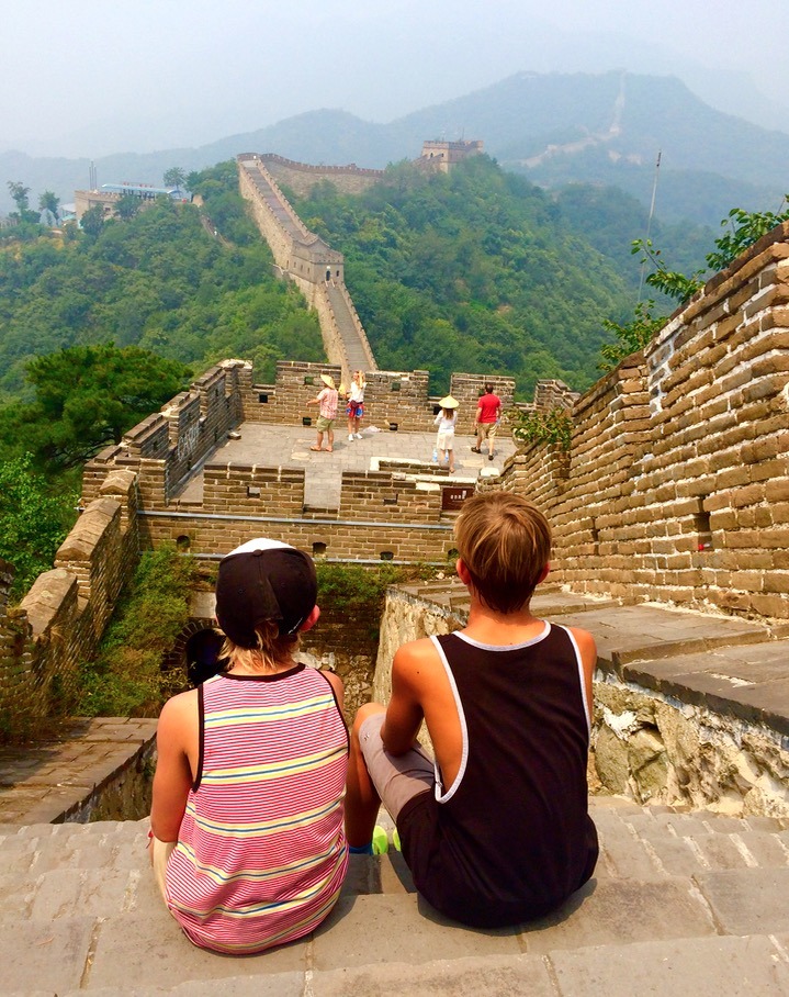 great wall of china with kids