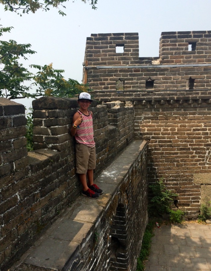 great wall of china beijing china with kids children