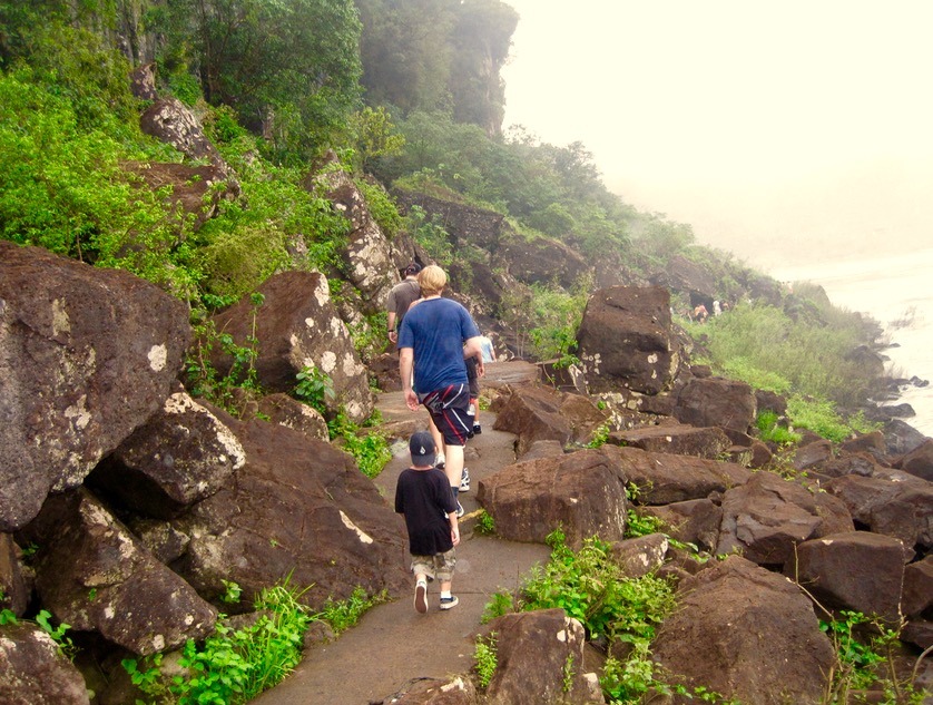 Iguazu Falls in Brazil and Argentina with kids