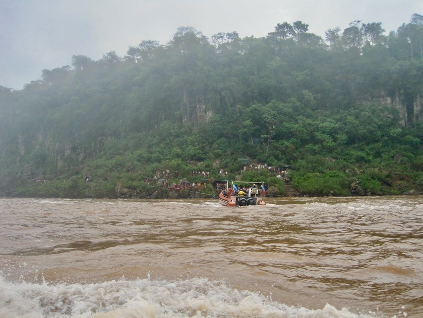 Iguazu Falls in Brazil and Argentina with kids devils throat boat