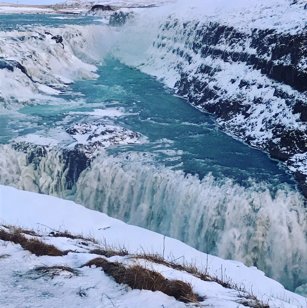 Gullfoss Waterfall - near the continental divide
