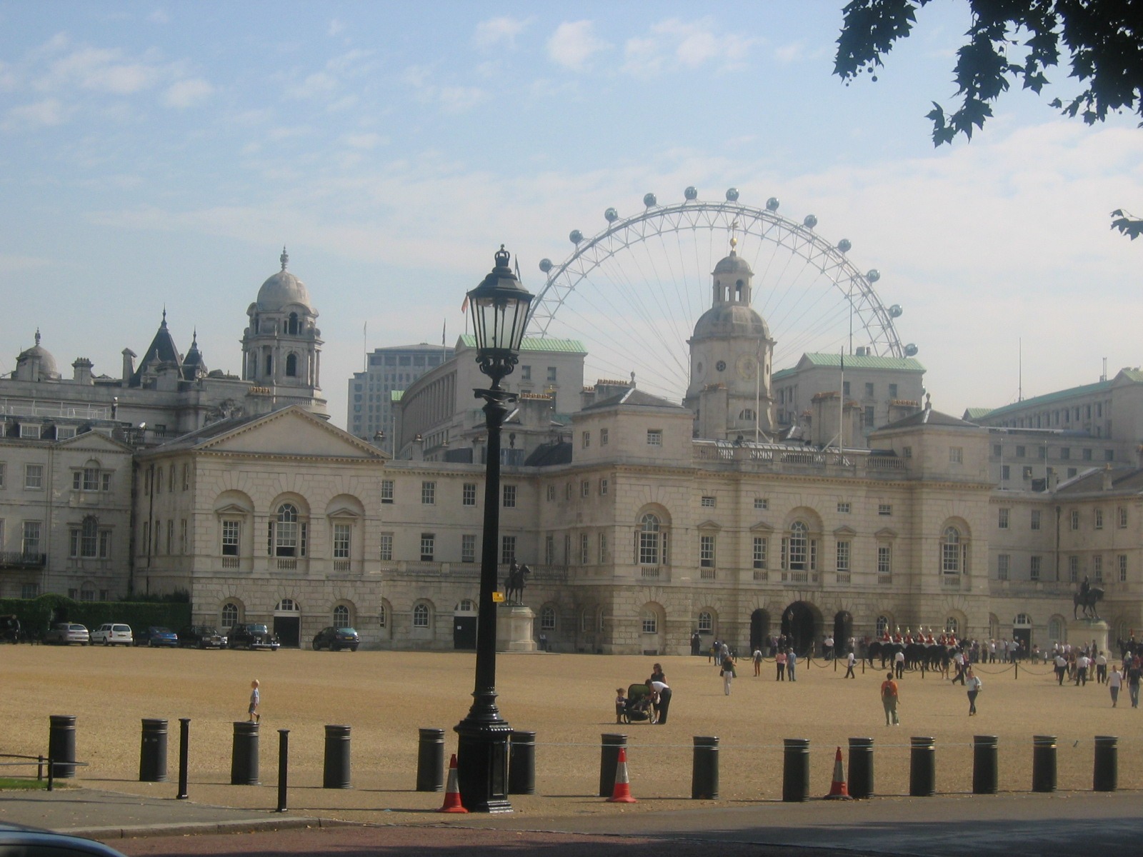 The London Eye is visible over Pall Mall 