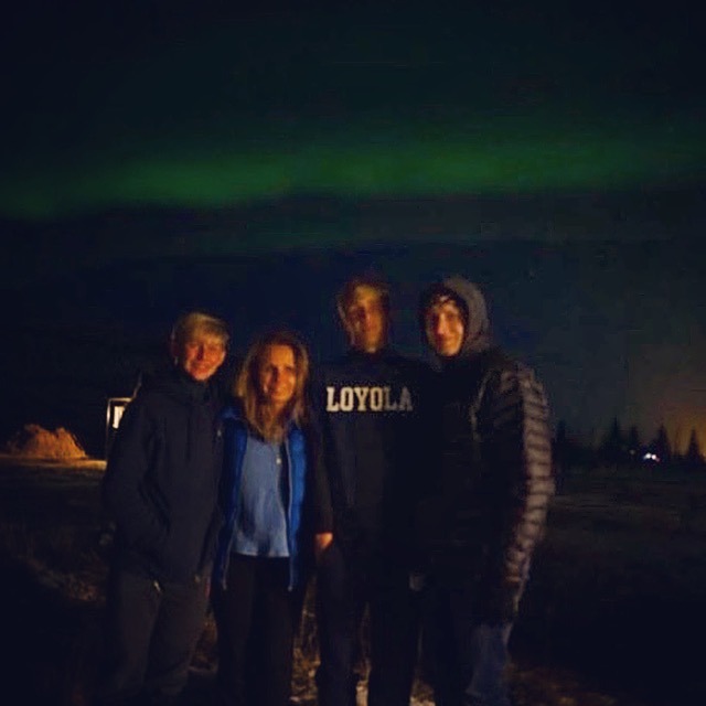 Northern Lights in Iceland with the family
