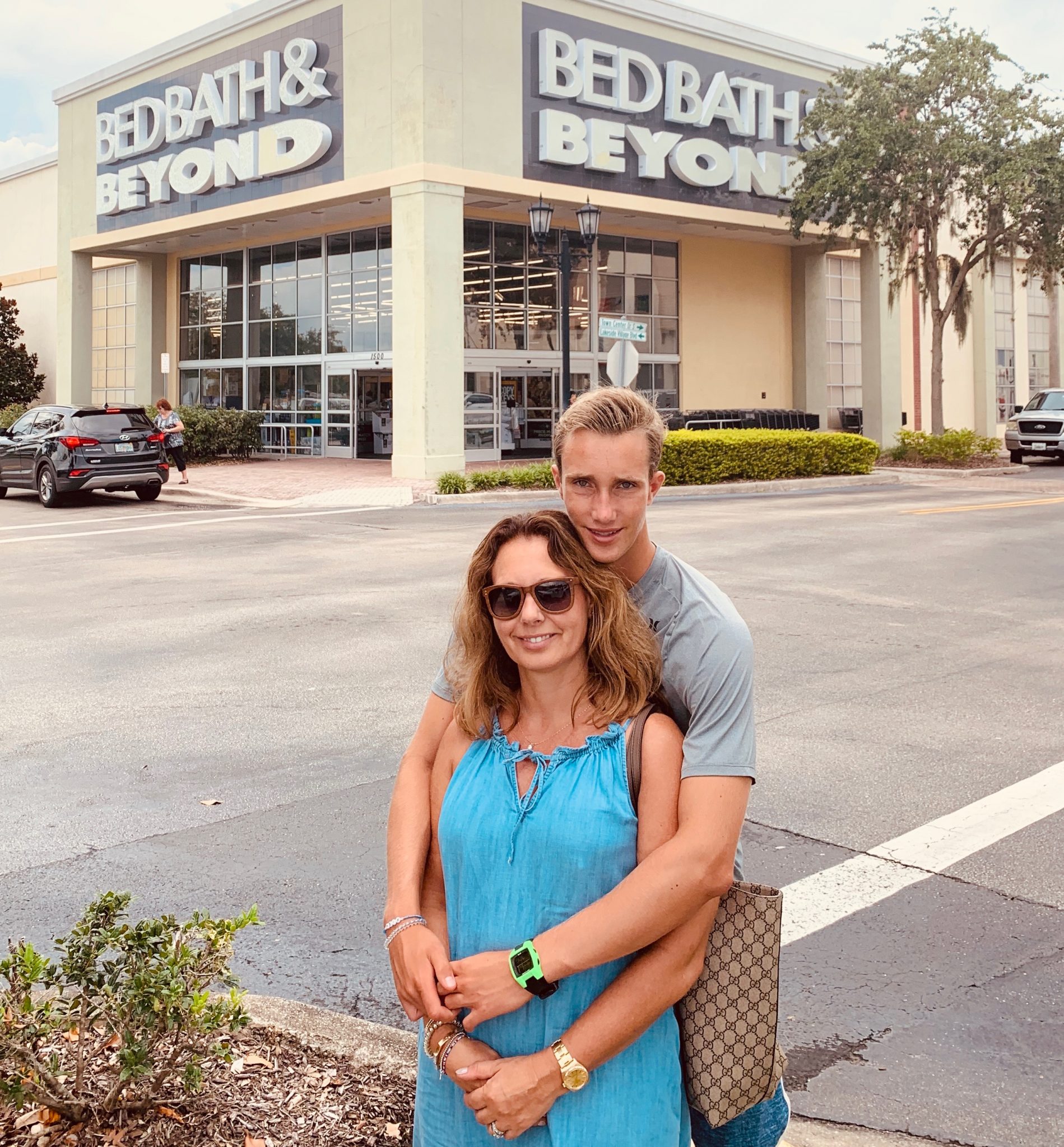 college drop off with my son