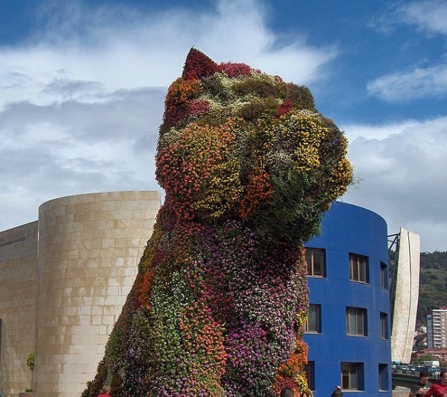 jeff koons The Puppy in bilbao