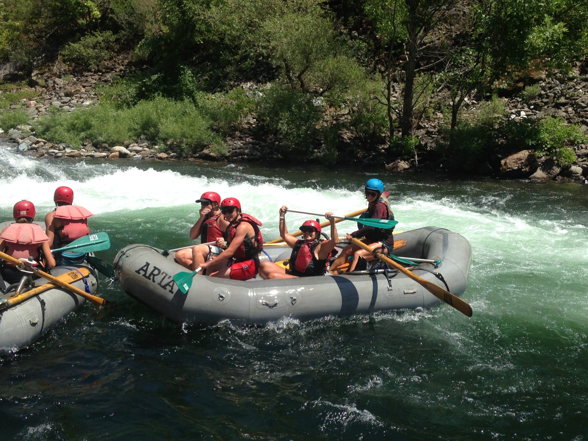 white water rafting with Arta river trips