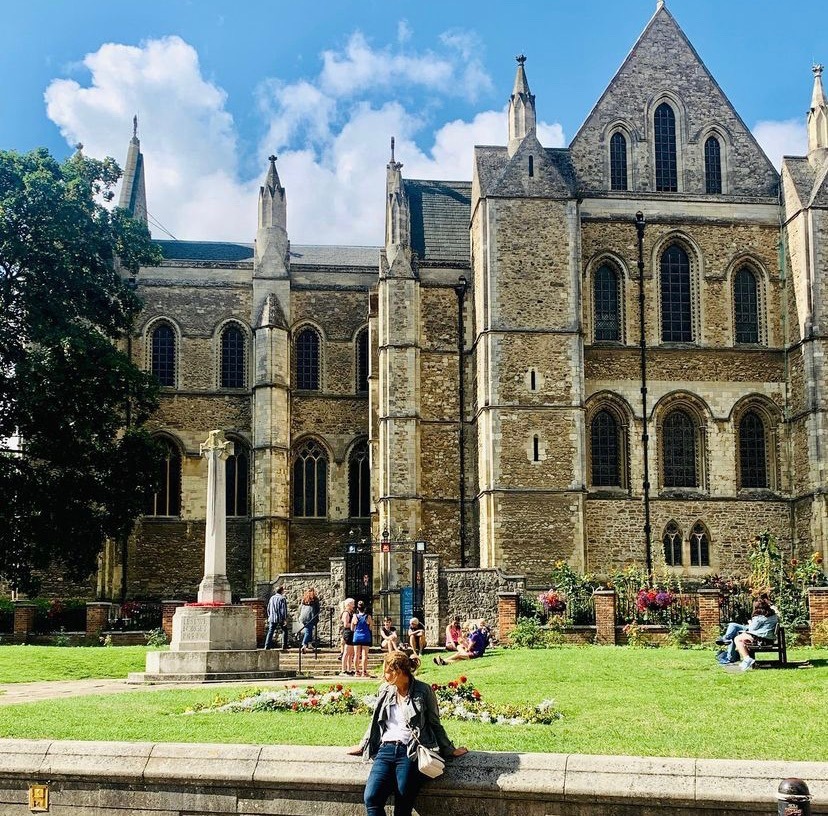 Rochester Cathedral on the high street