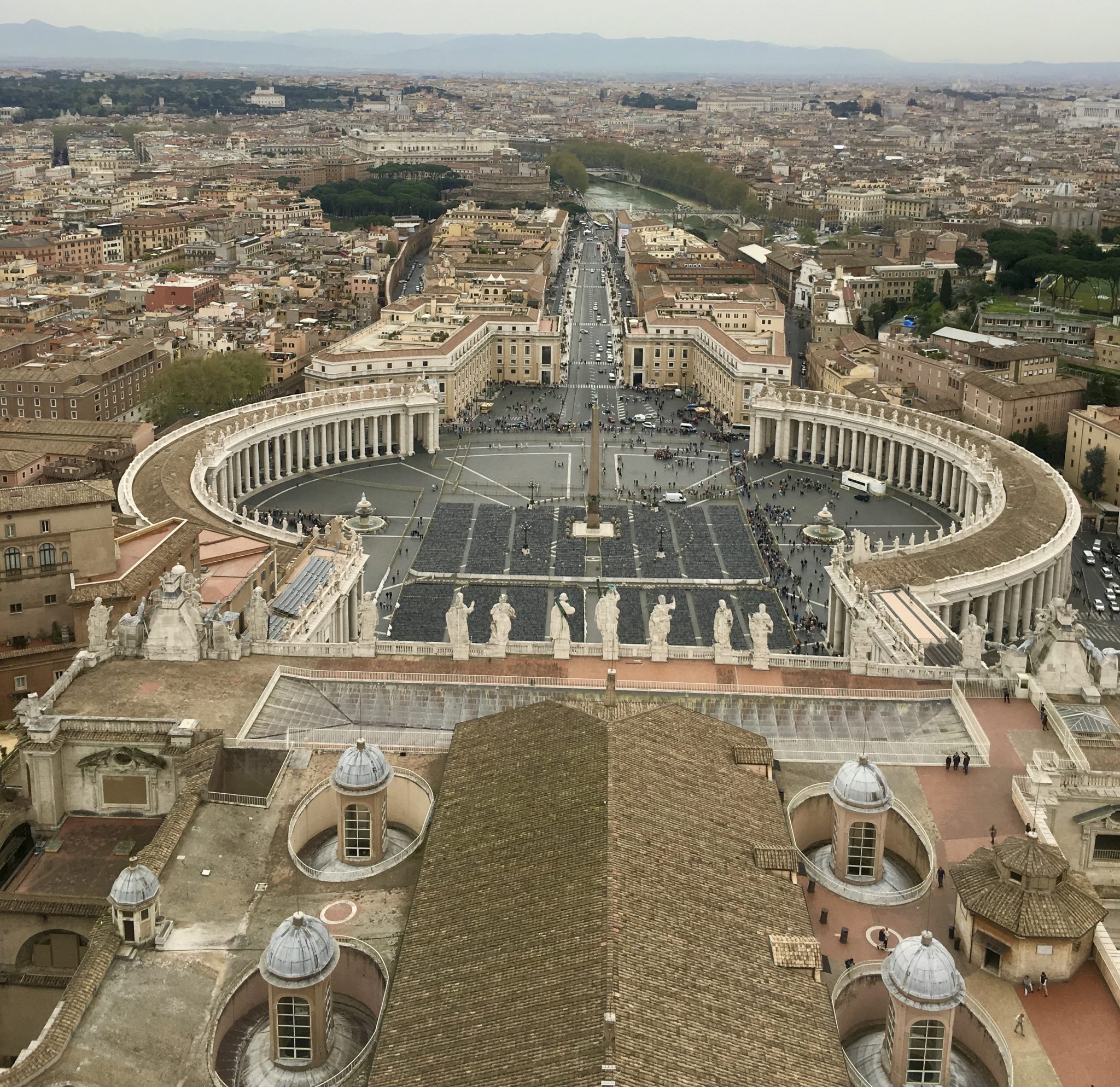 view from the top of St. Peter's Basilica 