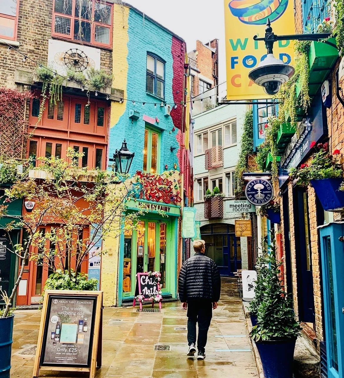 neals yard in covent garden is incredible when you visit london