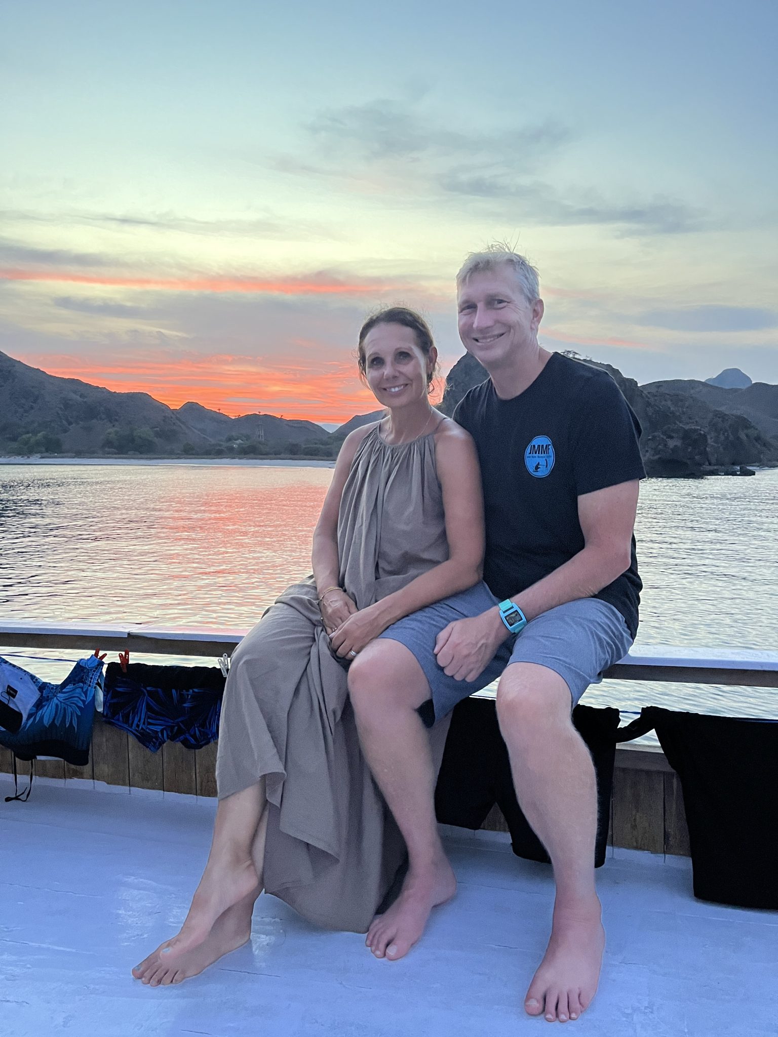 Sunsets in the komodo national park are amazing