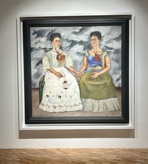 check out frido kahlo paintings in the museum of modern art in mexico city