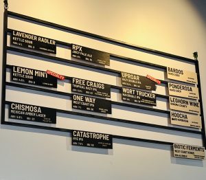 rotating beers and IPSs at Old Caz Beer