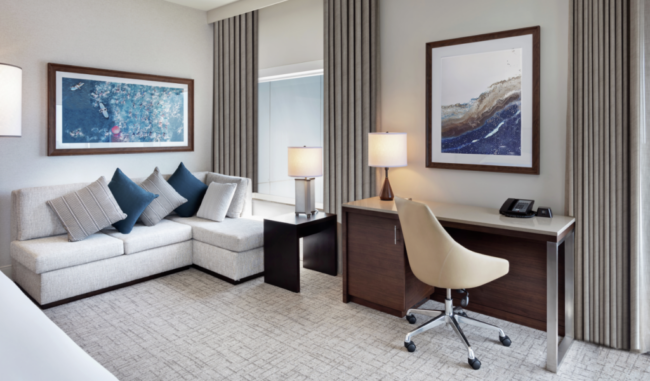 rooms at the Hilton San Diego Bayfront Hotel